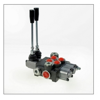 2-section hydraulic distributor with a latch